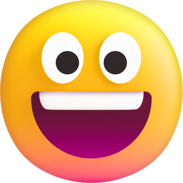 3D Stylized Happy Emoji